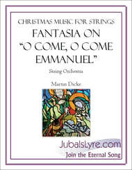 Fantasia on O Come, O Come Emmanuel Orchestra sheet music cover Thumbnail